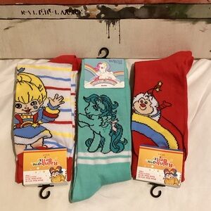 Rainbow Brite and My Little Pony Socks Set